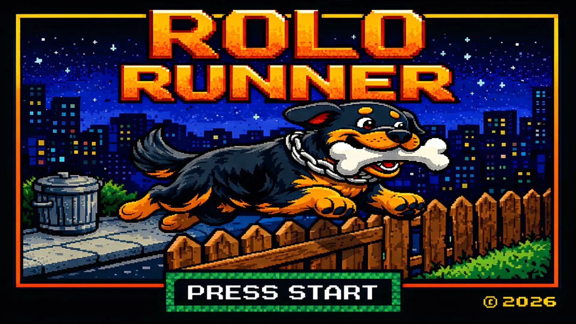 Rolo Runner title screen
